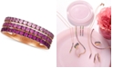 Le Vian Strawberry Layer Cake Pink Sapphire Ombr&eacute; Three Row Ring (1 ct. t.w.) in 14k Rose Gold